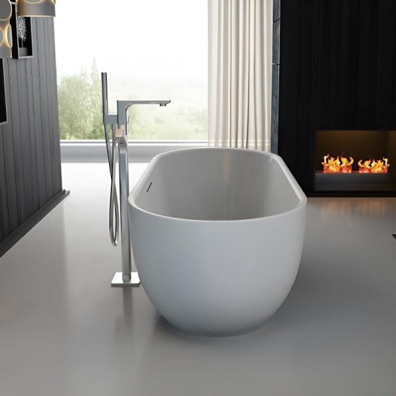 Ванна акриловая BelBagno BB70-1700-800, 170 х 80 см, слив-перелив в комплекте, белая