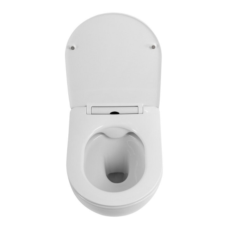 Подвесной унитаз BelBagno Uno 2.1, BB7006CHR/SC, безободковый, сиденье микролифт, белый