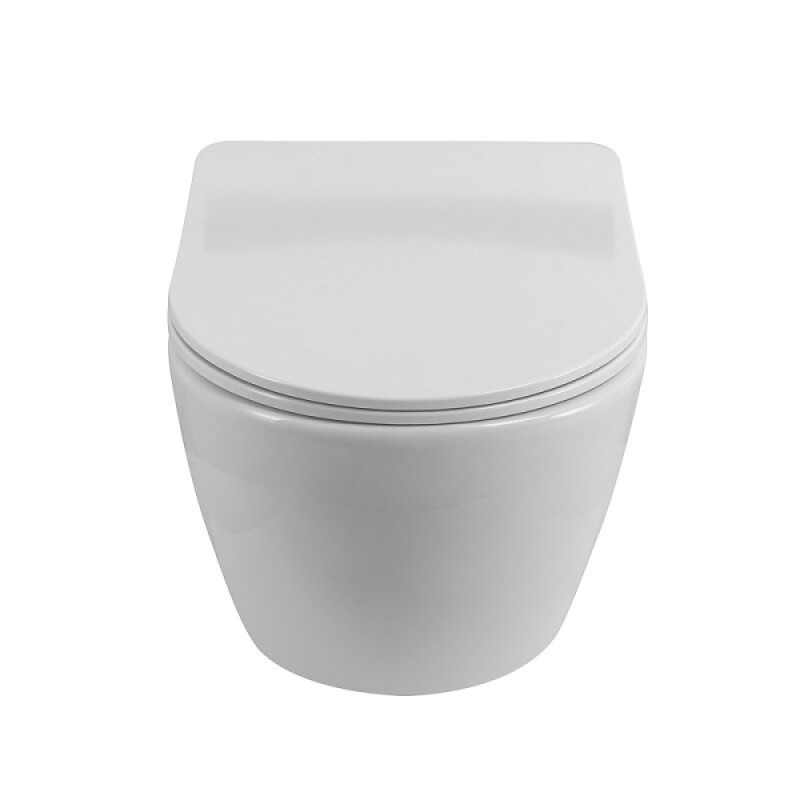 Подвесной унитаз BelBagno Uno 2.1, BB7006CHR/SC, безободковый, сиденье микролифт, белый