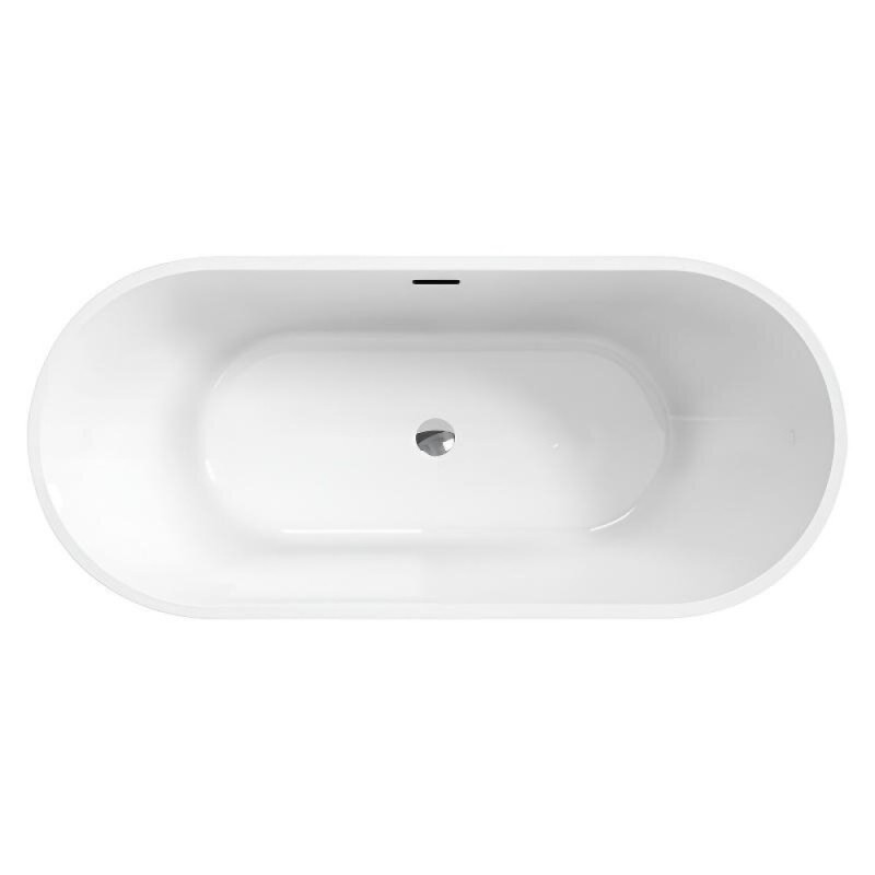 Ванна акриловая BelBagno BB701-1500-730-K, 150 х 75 см, слив-перелив в комплекте, белая