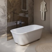 Ванна акриловая BelBagno Due BB702-1700-800-K, 170 х 80 см, слив-перелив в комплекте, белая