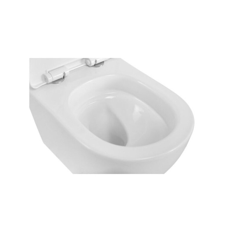 Подвесной унитаз BelBagno Marino-Tor BB7026CH-TOR/SC, безободковый, смыв Tornado, сиденье микролифт, белый