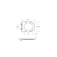 Подвесной унитаз BelBagno Marino-Tor BB7026CH-TOR/SC, безободковый, смыв Tornado, сиденье микролифт, белый