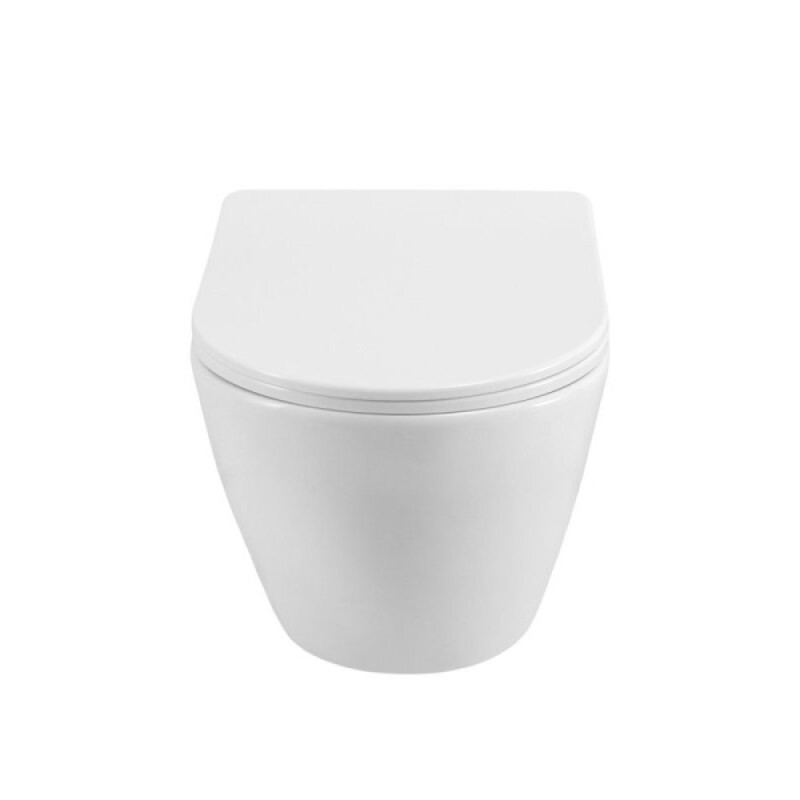 Подвесной унитаз BelBagno Marino-Tor BB7026CH-TOR/SC, безободковый, смыв Tornado, сиденье микролифт, белый