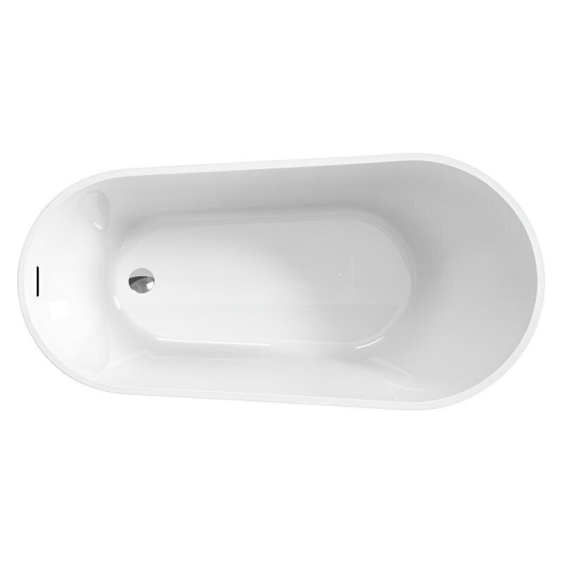 Ванна акриловая BelBagno BB704-1700-800-K, 170 х 80 см, слив-перелив в комплекте, белая