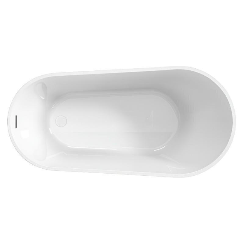 Ванна акриловая BelBagno BB704-1700-800-K, 170 х 80 см, слив-перелив в комплекте, белая