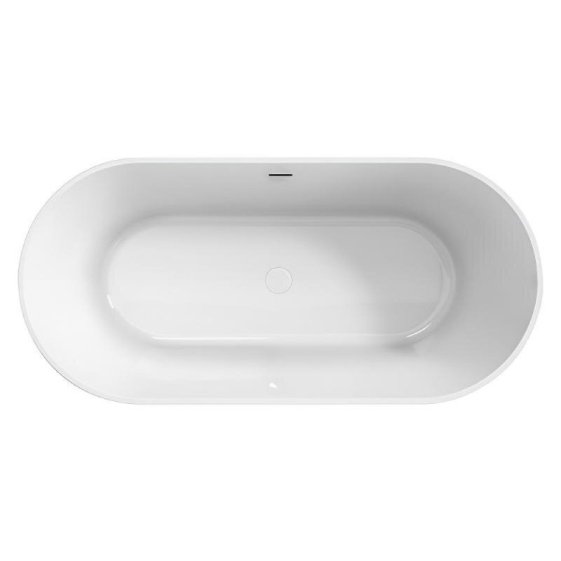 Ванна акриловая BelBagno BB705-1700-800, 170 х 80 см, слив-перелив в комплекте, белая
