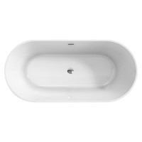 Ванна акриловая BelBagno BB705-1800-800, 180 х 80 см, слив-перелив в комплекте, белая