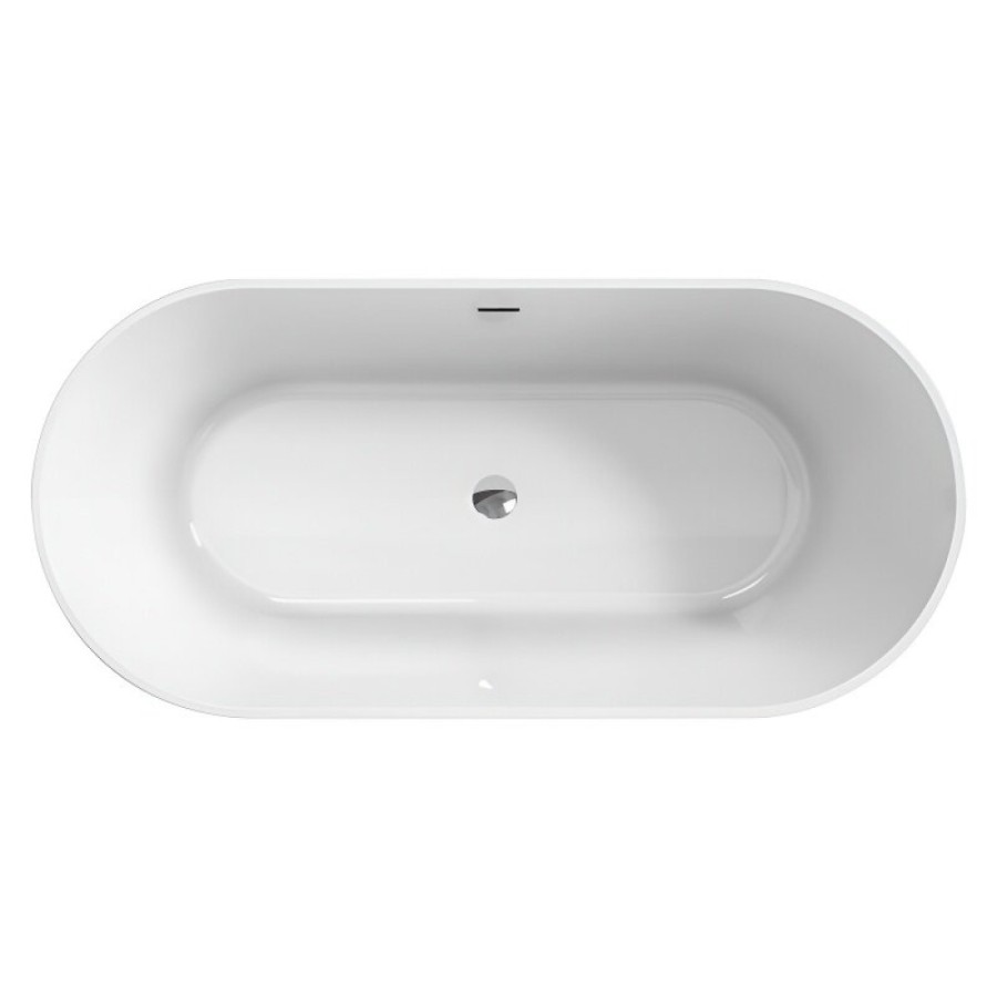 Ванна акриловая BelBagno BB705-1800-800, 180 х 80 см, слив-перелив в комплекте, белая