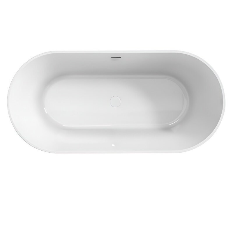 Ванна акриловая BelBagno BB705-1800-800, 180 х 80 см, слив-перелив в комплекте, белая