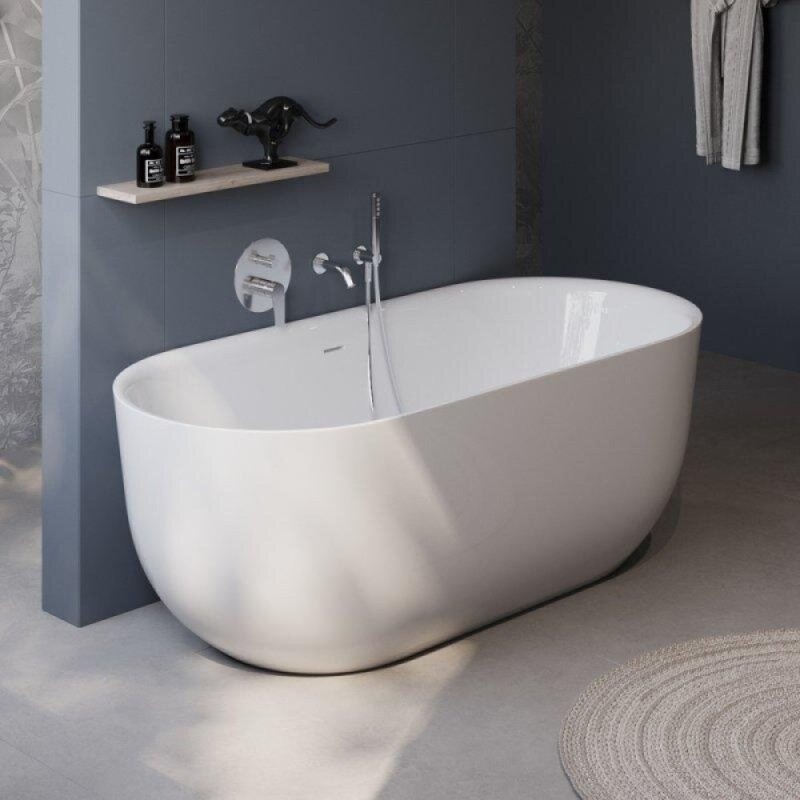 Ванна акриловая BelBagno BB706-1700-770, 170 х 80 см, слив-перелив в комплекте, белая