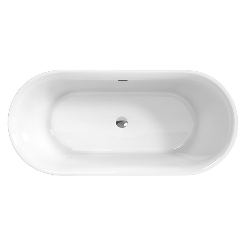 Ванна акриловая BelBagno BB706-1800-800, 180 х 80 см, слив-перелив в комплекте, белая