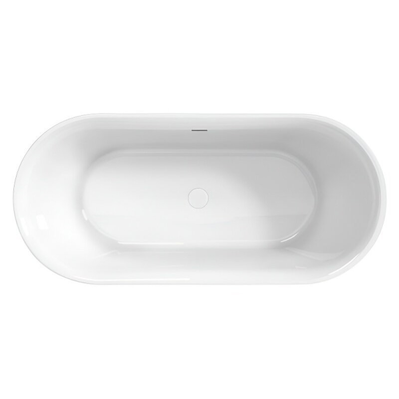 Ванна акриловая BelBagno BB706-1800-800, 180 х 80 см, слив-перелив в комплекте, белая