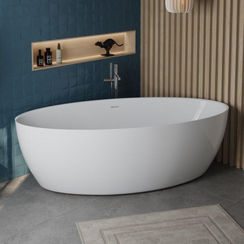 Ванна акриловая BelBagno BB707-1860-880, 185 х 90 см, слив-перелив в комплекте, белая
