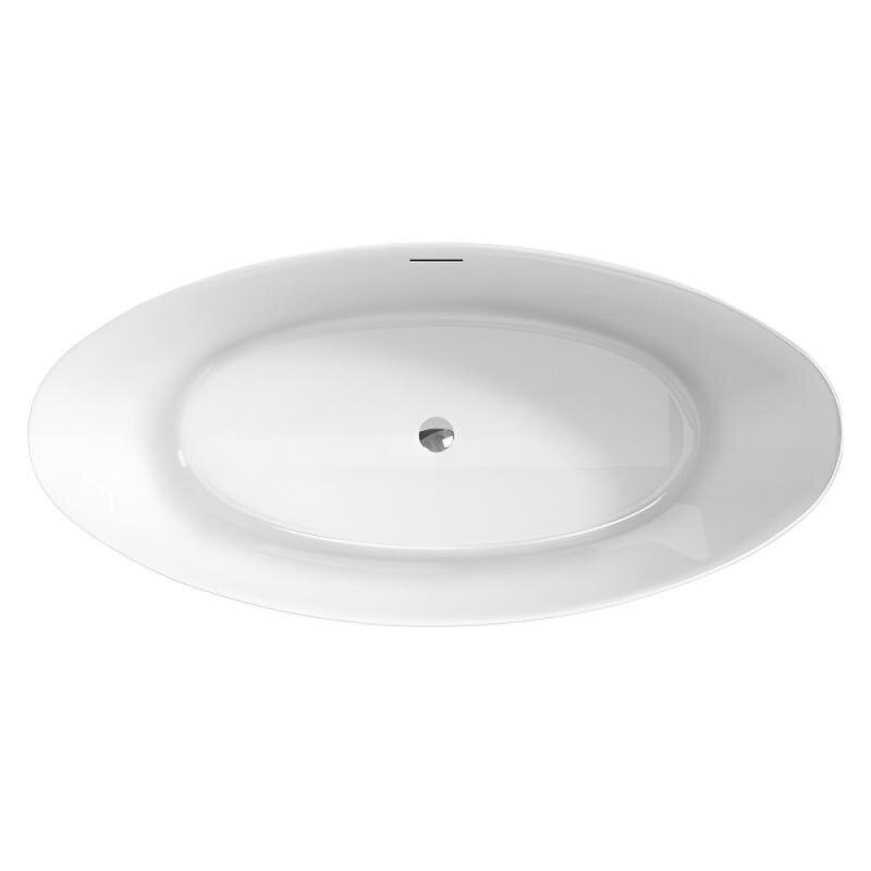Ванна акриловая BelBagno BB707-1860-880, 185 х 90 см, слив-перелив в комплекте, белая