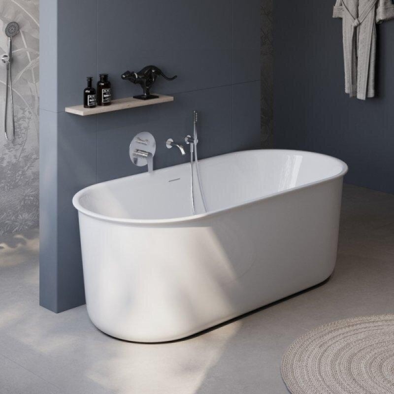 Ванна акриловая BelBagno BB709-1700-780, 170 х 80 см, слив-перелив в комплекте, белая