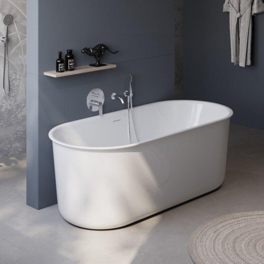 Ванна акриловая BelBagno BB709-1700-780, 170 х 80 см, слив-перелив в комплекте, белая