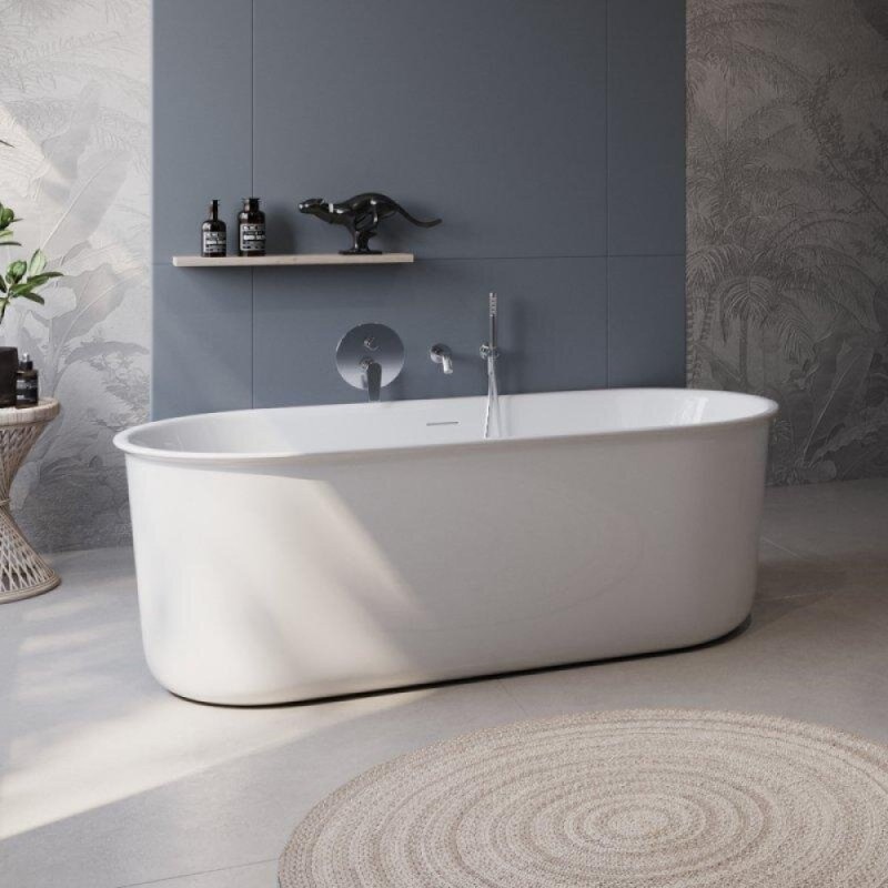 Ванна акриловая BelBagno BB709-1700-780, 170 х 80 см, слив-перелив в комплекте, белая