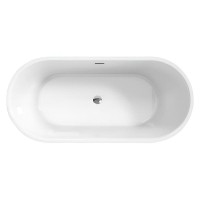 Ванна акриловая BelBagno BB709-1700-780, 170 х 80 см, слив-перелив в комплекте, белая
