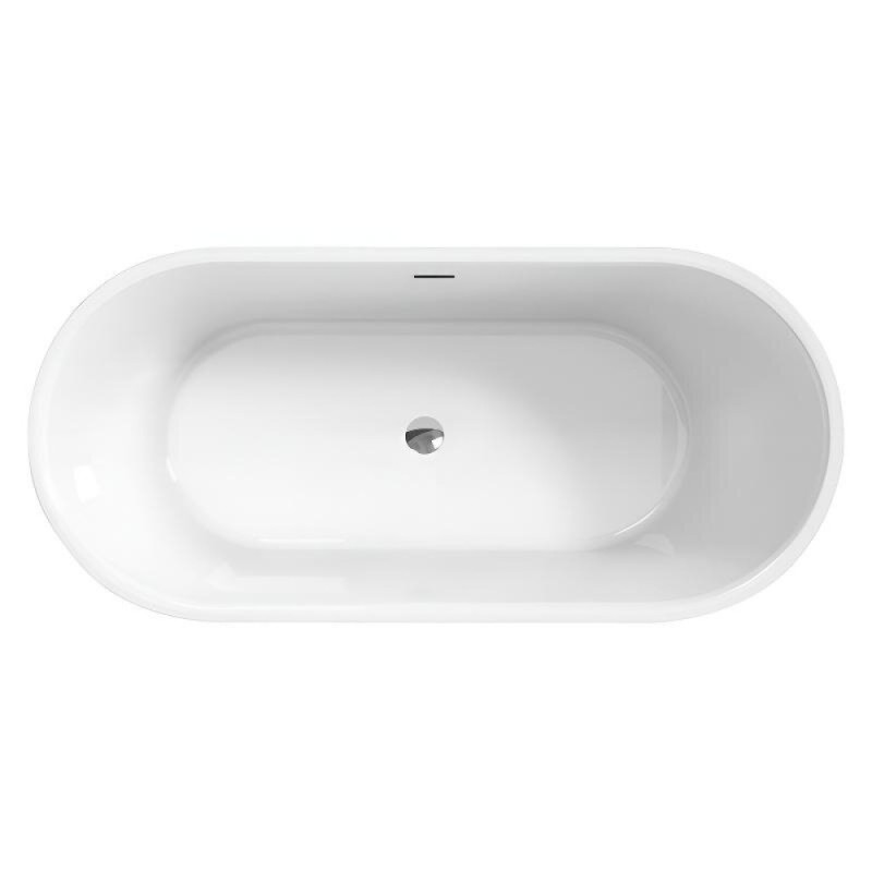 Ванна акриловая BelBagno BB709-1700-780, 170 х 80 см, слив-перелив в комплекте, белая