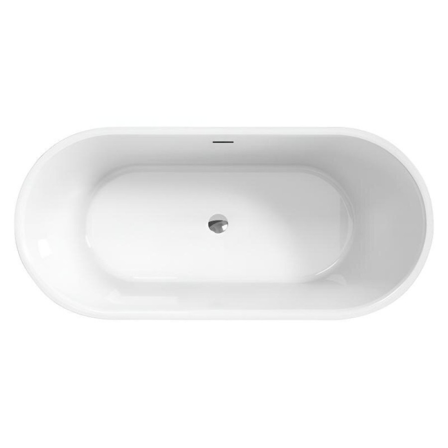 Ванна акриловая BelBagno BB709-1700-780, 170 х 80 см, слив-перелив в комплекте, белая