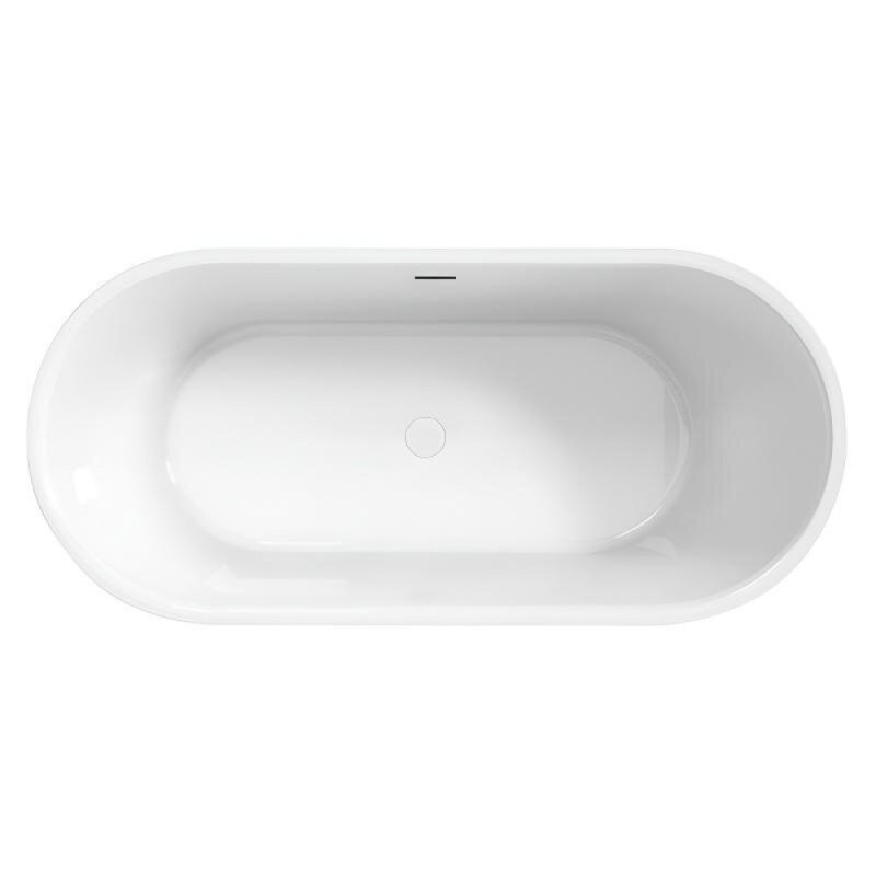 Ванна акриловая BelBagno BB709-1700-780, 170 х 80 см, слив-перелив в комплекте, белая