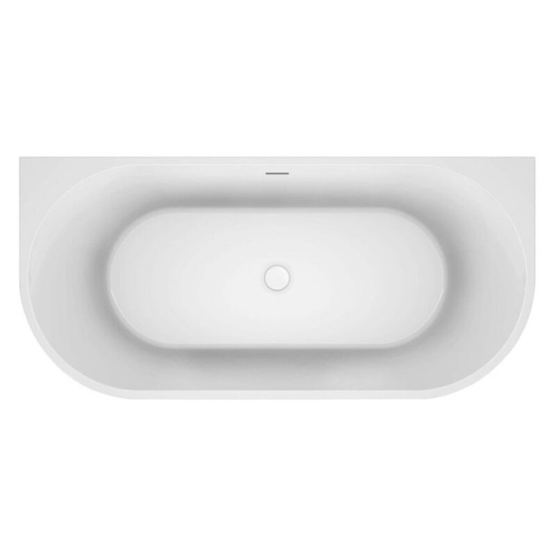 Ванна акриловая BelBagno BB710-1400-750, 140 х 75 см, слив-перелив в комплекте, белая