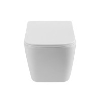 Подвесной унитаз BelBagno Kraft-Tor BB7106CH-TOR/SC, безободковый, смыв Tornado, сиденье микролифт, белый