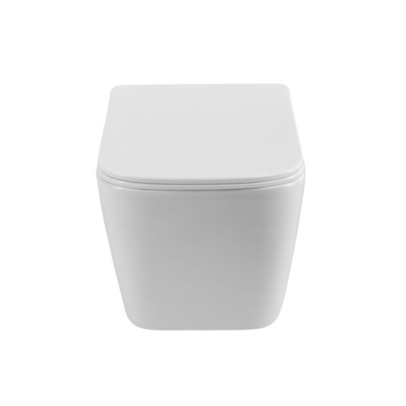 Подвесной унитаз BelBagno Kraft-Tor BB7106CH-TOR/SC, безободковый, смыв Tornado, сиденье микролифт, белый