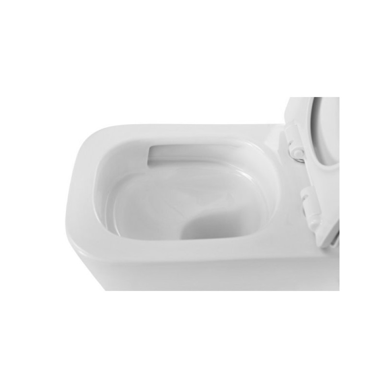Подвесной унитаз BelBagno Kraft-Tor BB7106CH-TOR/SC, безободковый, смыв Tornado, сиденье микролифт, белый