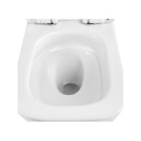 Подвесной унитаз BelBagno Kraft-Tor BB7106CH-TOR/SC, безободковый, смыв Tornado, сиденье микролифт, белый
