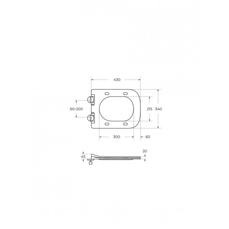 Подвесной унитаз BelBagno Kraft-Tor BB7106CH-TOR/SC, безободковый, смыв Tornado, сиденье микролифт, белый
