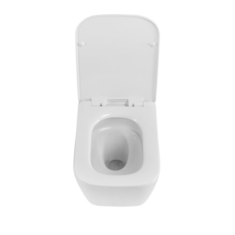 Подвесной унитаз BelBagno Kraft-Tor BB7106CH-TOR/SC, безободковый, смыв Tornado, сиденье микролифт, белый