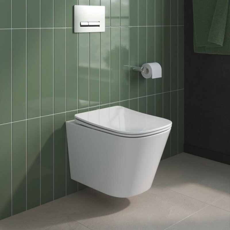 Унитаз подвесной BelBagno Due BB7107CHR/SC, безободковый, крышка микролифт, белый