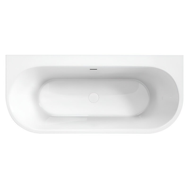Ванна акриловая BelBagno BB711-1550-700, 155 х 70 см, слив-перелив в комплекте, белая