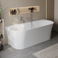Ванна акриловая BelBagno BB711-1700-750, 170 х 75 см, слив-перелив в комплекте, белая