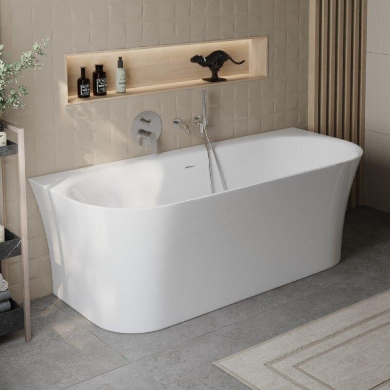 Ванна акриловая BelBagno BB711-1700-750, 170 х 75 см, слив-перелив в комплекте, белая