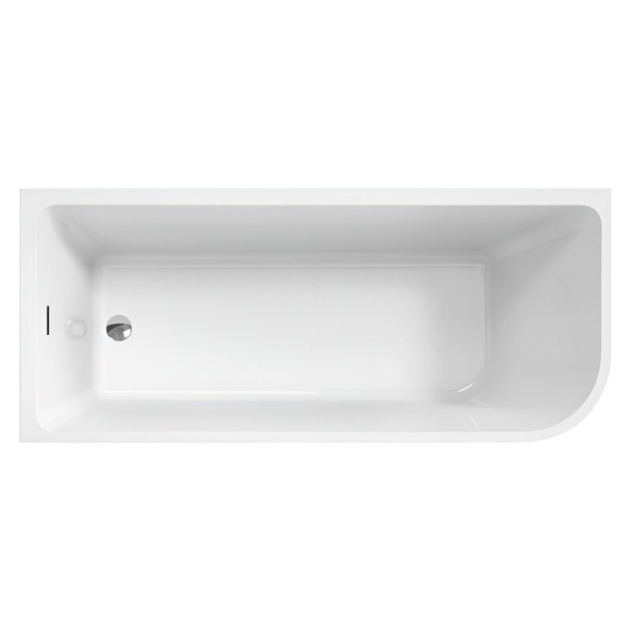 Ванна акриловая BelBagno BB712-1500-730-L/R, 150 х 75 см, слив-перелив в комплекте, белая