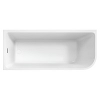 Ванна акриловая BelBagno BB712-1500-730-L/R, 150 х 75 см, слив-перелив в комплекте, белая