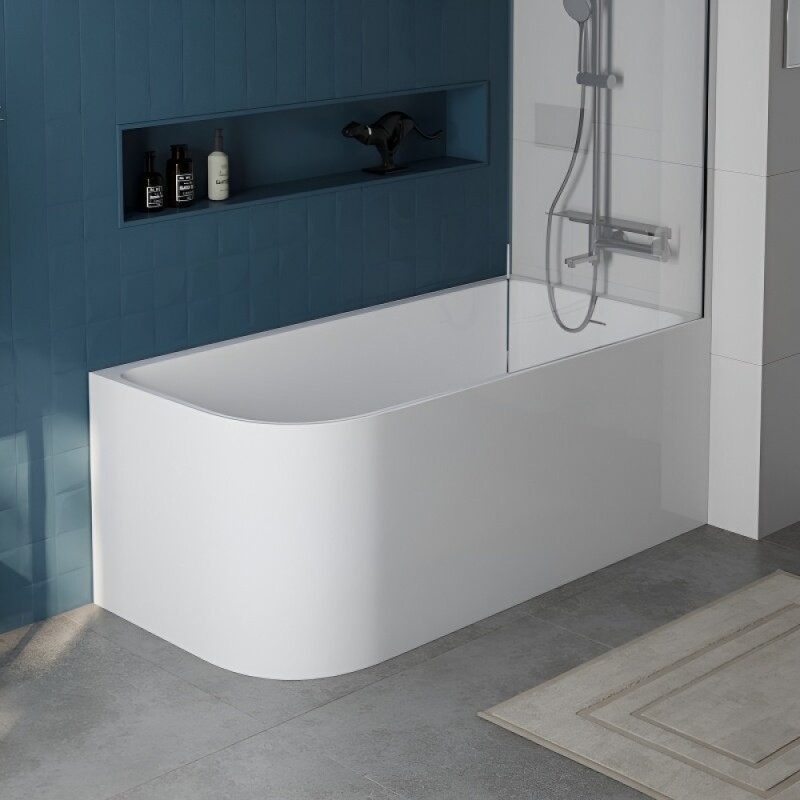 Ванна акриловая BelBagno BB712-1500-730-L/R, 150 х 75 см, слив-перелив в комплекте, белая