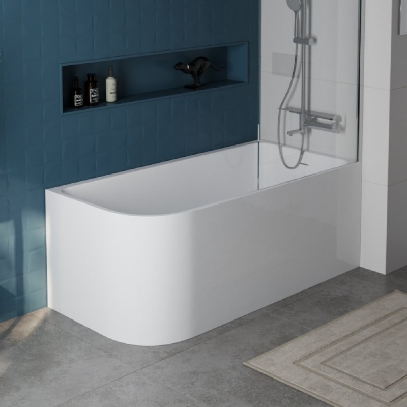 Ванна акриловая BelBagno BB712-1700-730-L/R, 170 х 75 см, слив-перелив в комплекте, белая
