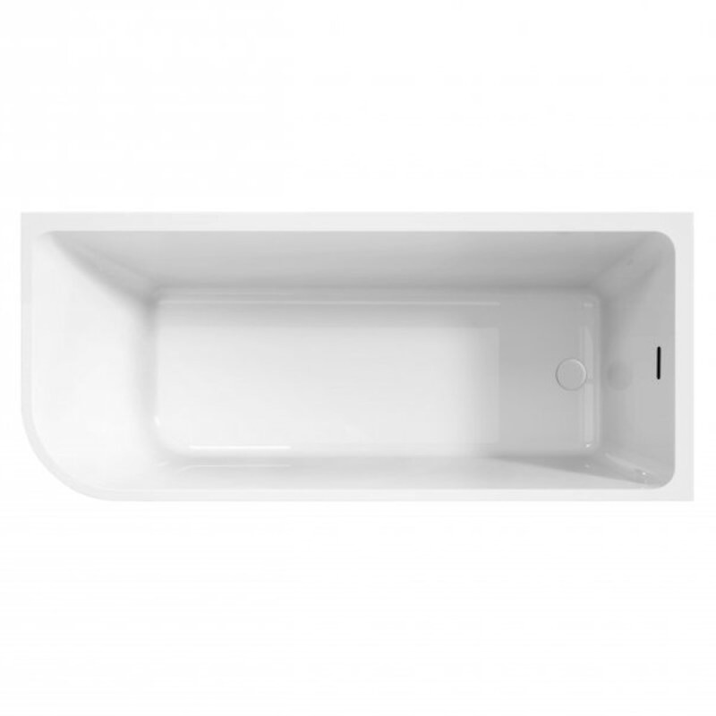 Ванна акриловая BelBagno BB712-1700-730-L/R, 170 х 75 см, слив-перелив в комплекте, белая