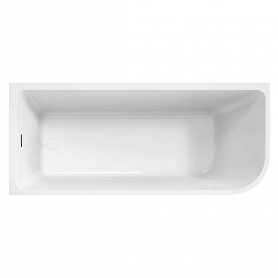 Ванна акриловая BelBagno BB712-1700-730-L/R, 170 х 75 см, слив-перелив в комплекте, белая