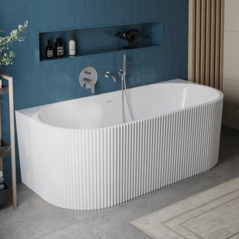 Ванна акриловая Belbagno BB713-1700-800, 170 x 80 см, слив-перелив в комплекте, белая