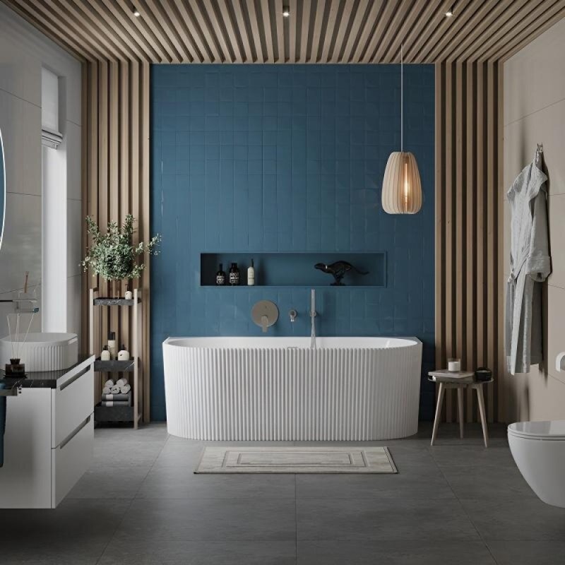 Ванна акриловая Belbagno BB713-1700-800, 170 x 80 см, слив-перелив в комплекте, белая