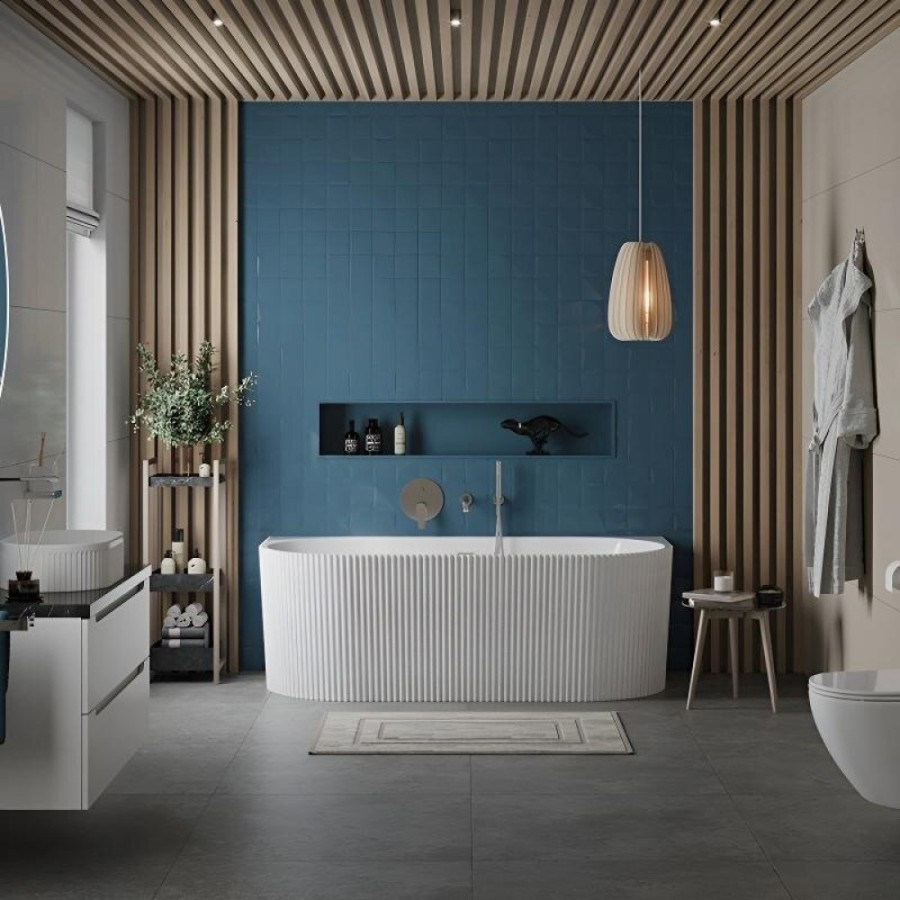 Ванна акриловая Belbagno BB713-1700-800, 170 x 80 см, слив-перелив в комплекте, белая