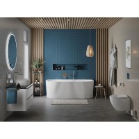 Ванна акриловая Belbagno BB713-1700-800-MATT, 170 x 80 см, цвет белый матовый