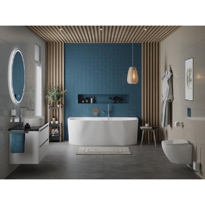 Ванна акриловая Belbagno BB713-1700-800-MATT, 170 x 80 см, цвет белый матовый