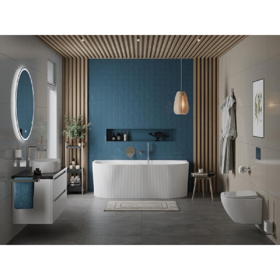 Ванна акриловая Belbagno BB713-1700-800-MATT, 170 x 80 см, цвет белый матовый