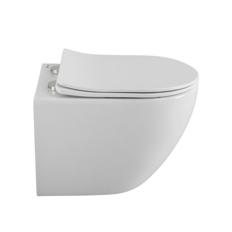 Подвесной унитаз BelBagno Uno BB7306CHR/SC, безободковый, сиденье микролифт, белый